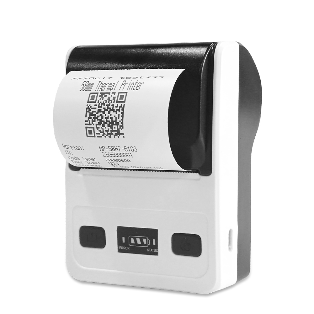 Receipt Printer - Миниатюрный термопринтер для чеков с Bluetooth