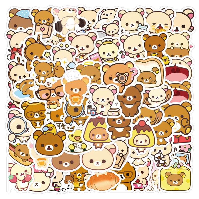 Набор наклеек Bandai Rilakkuma – обзор и цена Printer Paper